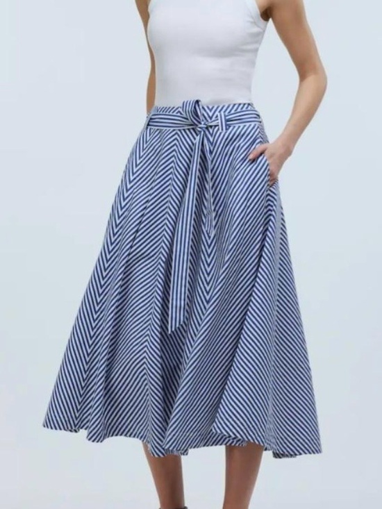 Madewell Dresses & Skirts - Madewell Blue & White Striped Skirt